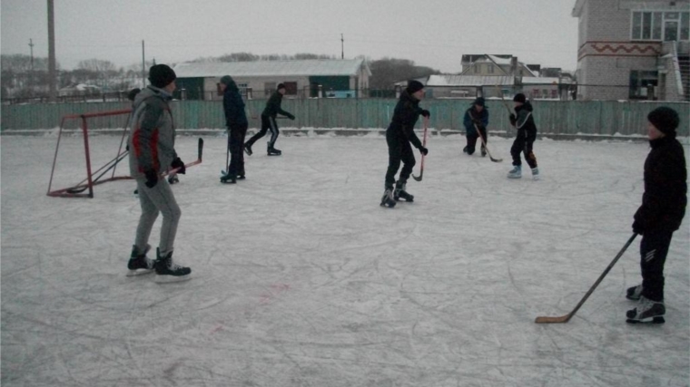 Большой хоккей в селе Новое Байбатырево
