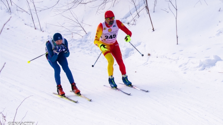 На чемпионате и первенстве Чувашской Республики по лыжным гонкам