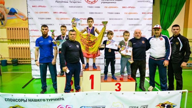 Юный борец Миллин Михаил - победитель турнира в Нижнекамске